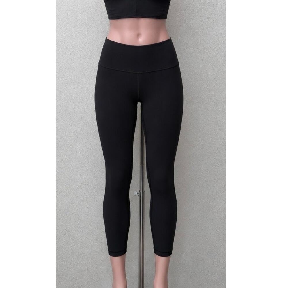 Lululemon Black Cropped Leggings Women US 8